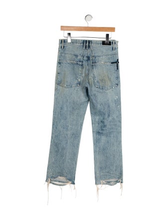 RtA Mid-Rise Straight Leg Jeans