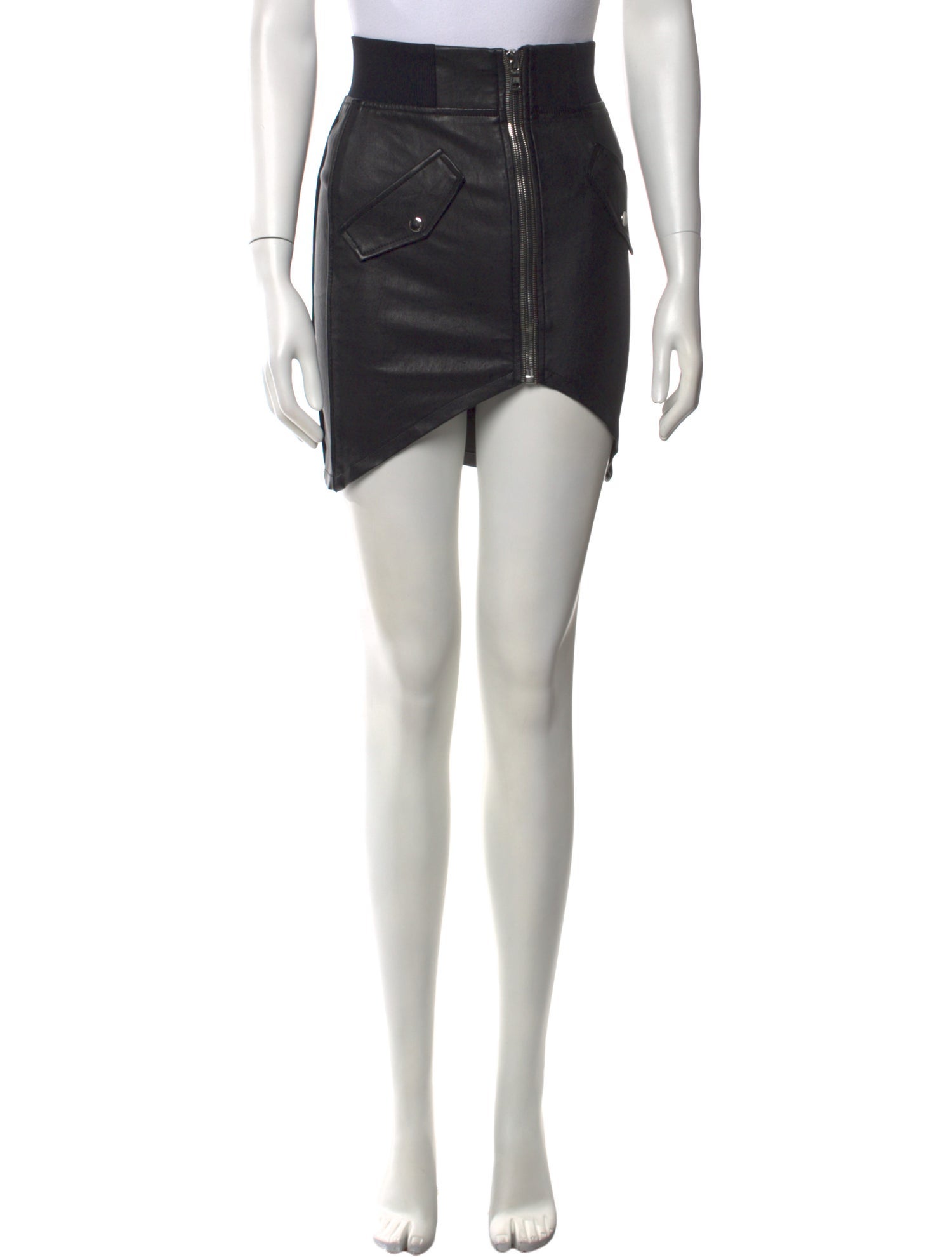 RtA Lambskin Mini Skirt