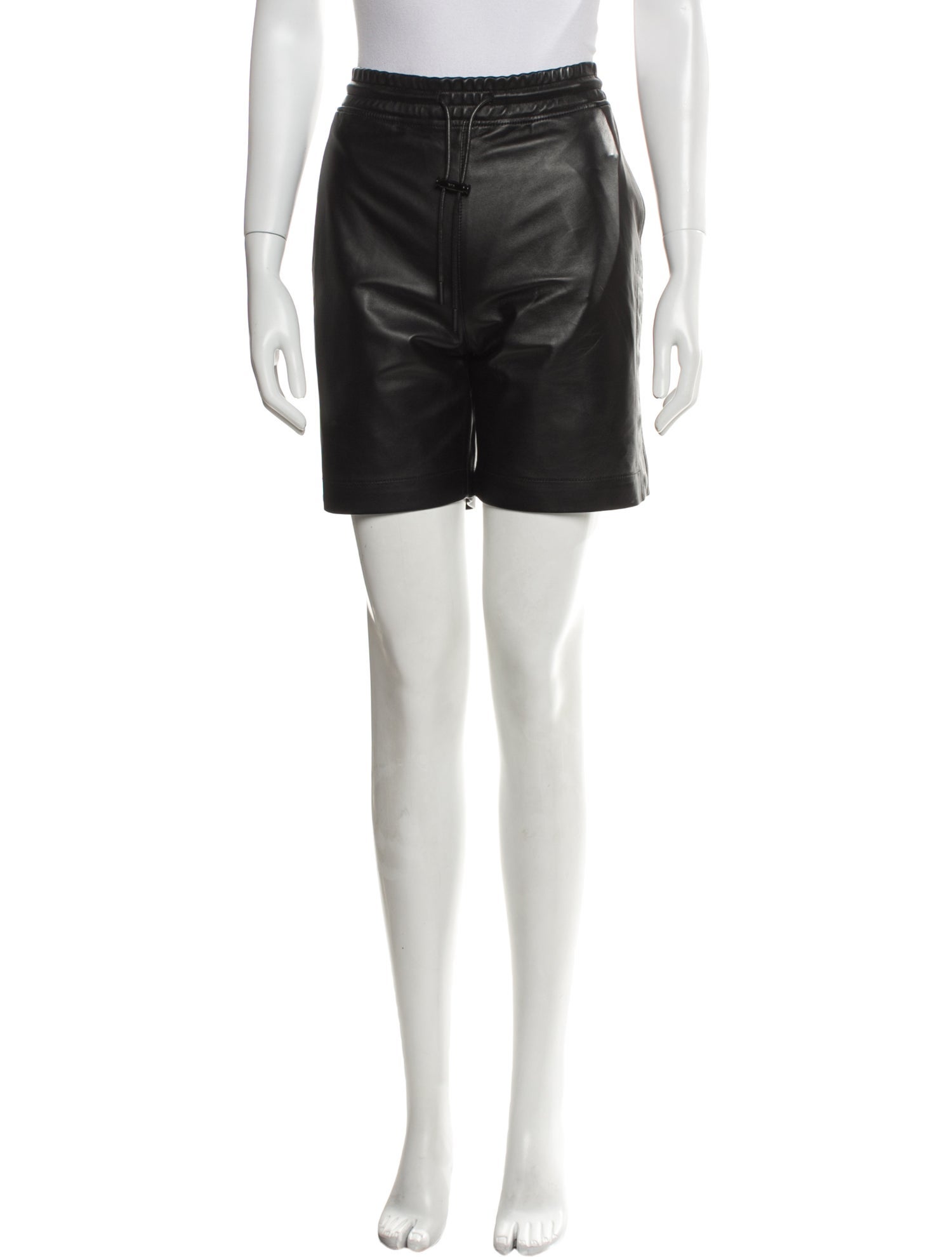 RtA Leather Mini Shorts