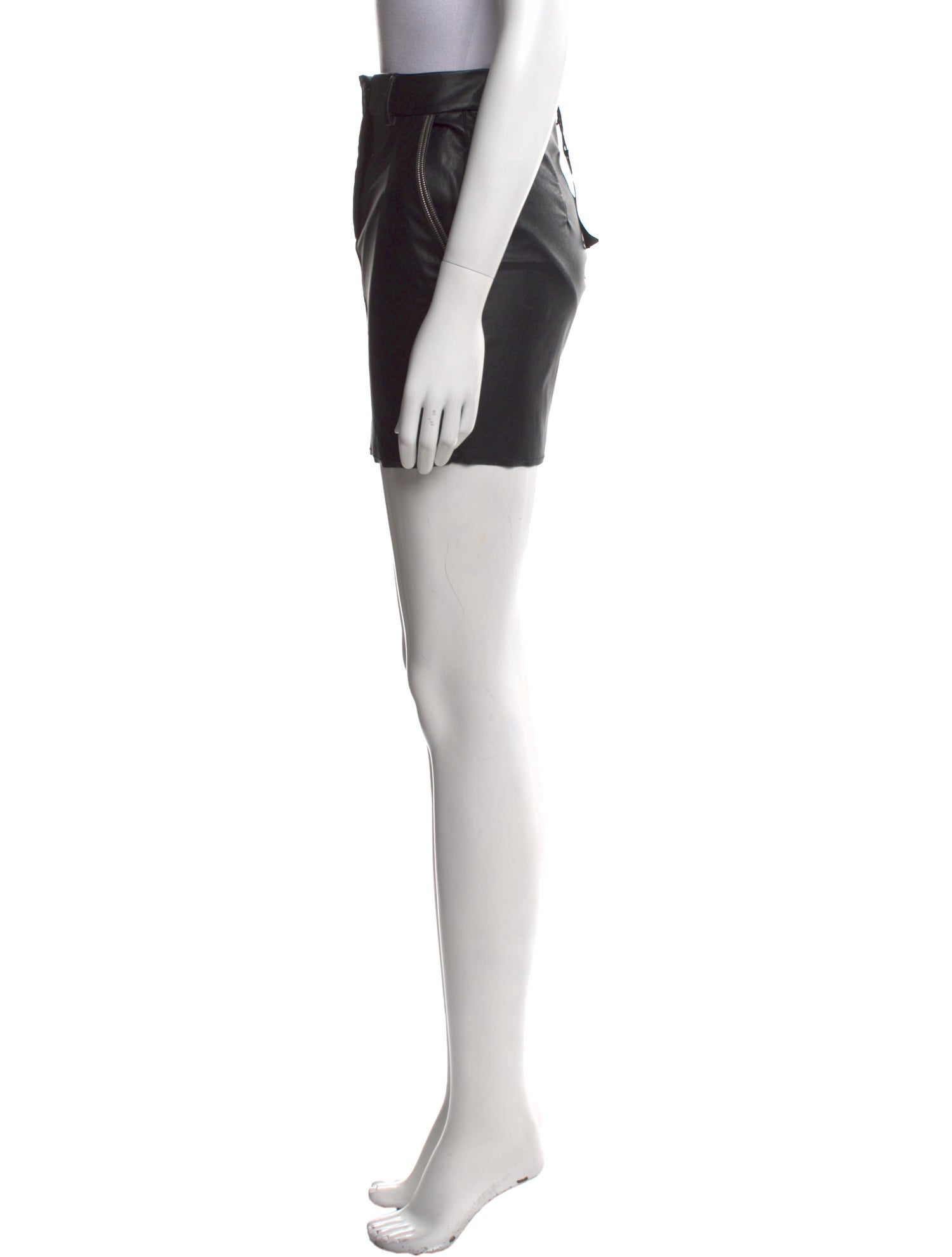 RtA Raw-Edge Trim Mini Skirt