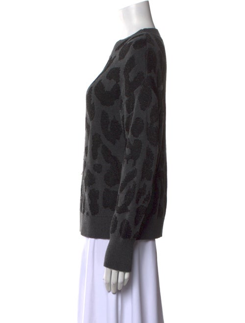 RtA Animal Print Crew Neck Sweater