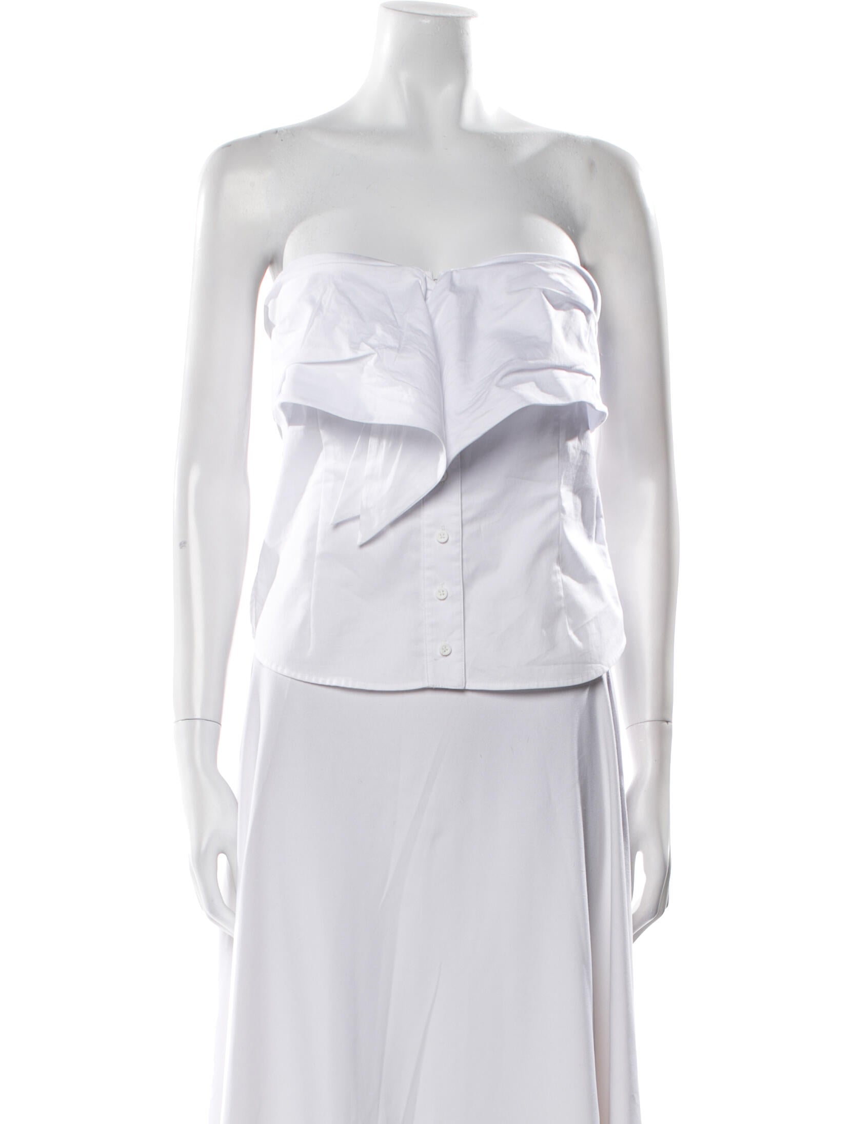 RtA Strapless Crop Top