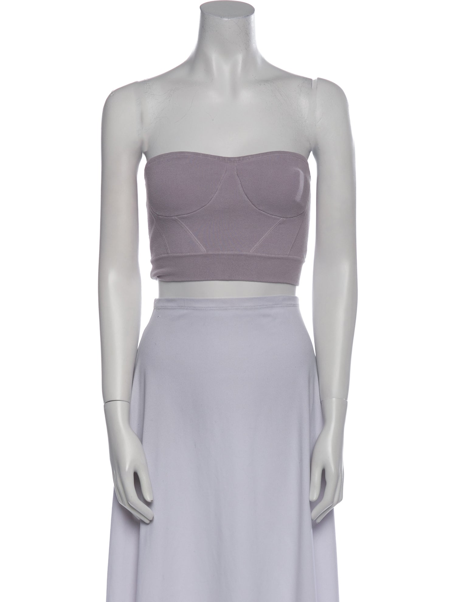 RtA Strapless Crop Top