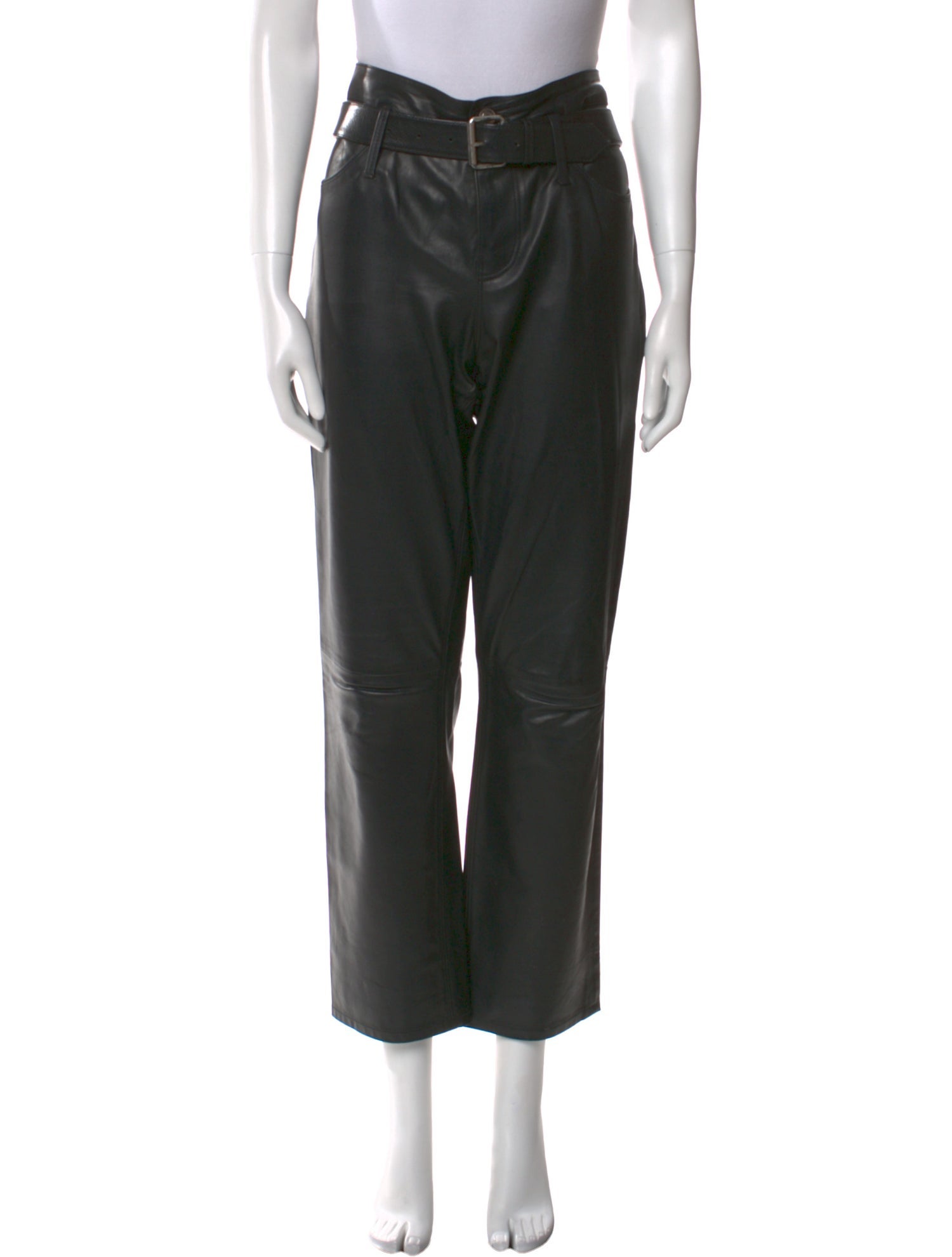 RtA Leather Straight Leg Pants