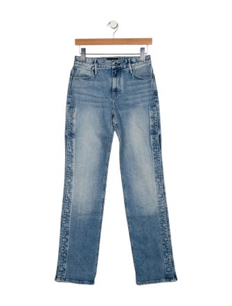 RtA Mid-Rise Straight Leg Jeans