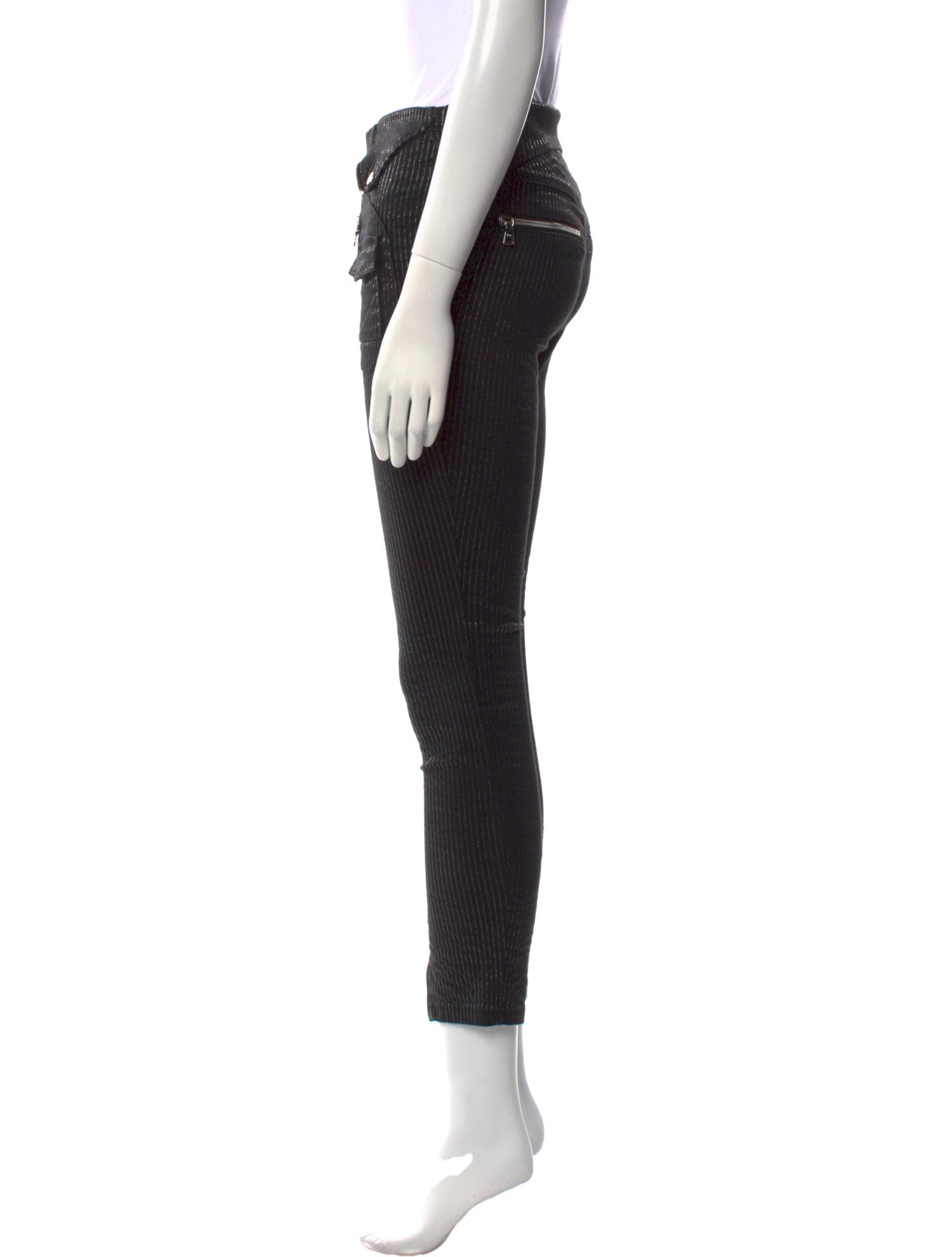 RtA Striped Skinny Leg Pants