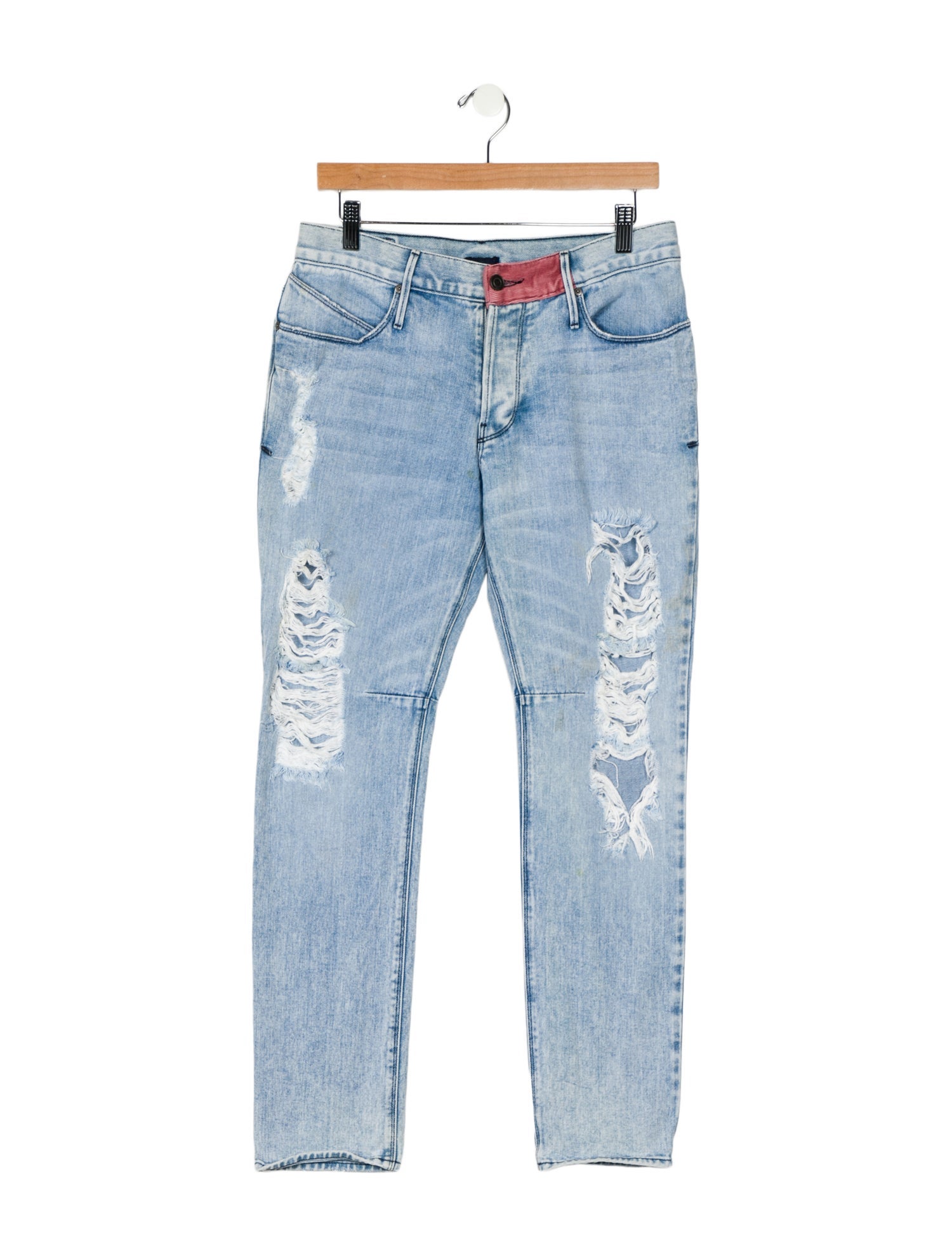 RtA Mid-Rise Straight Leg Jeans