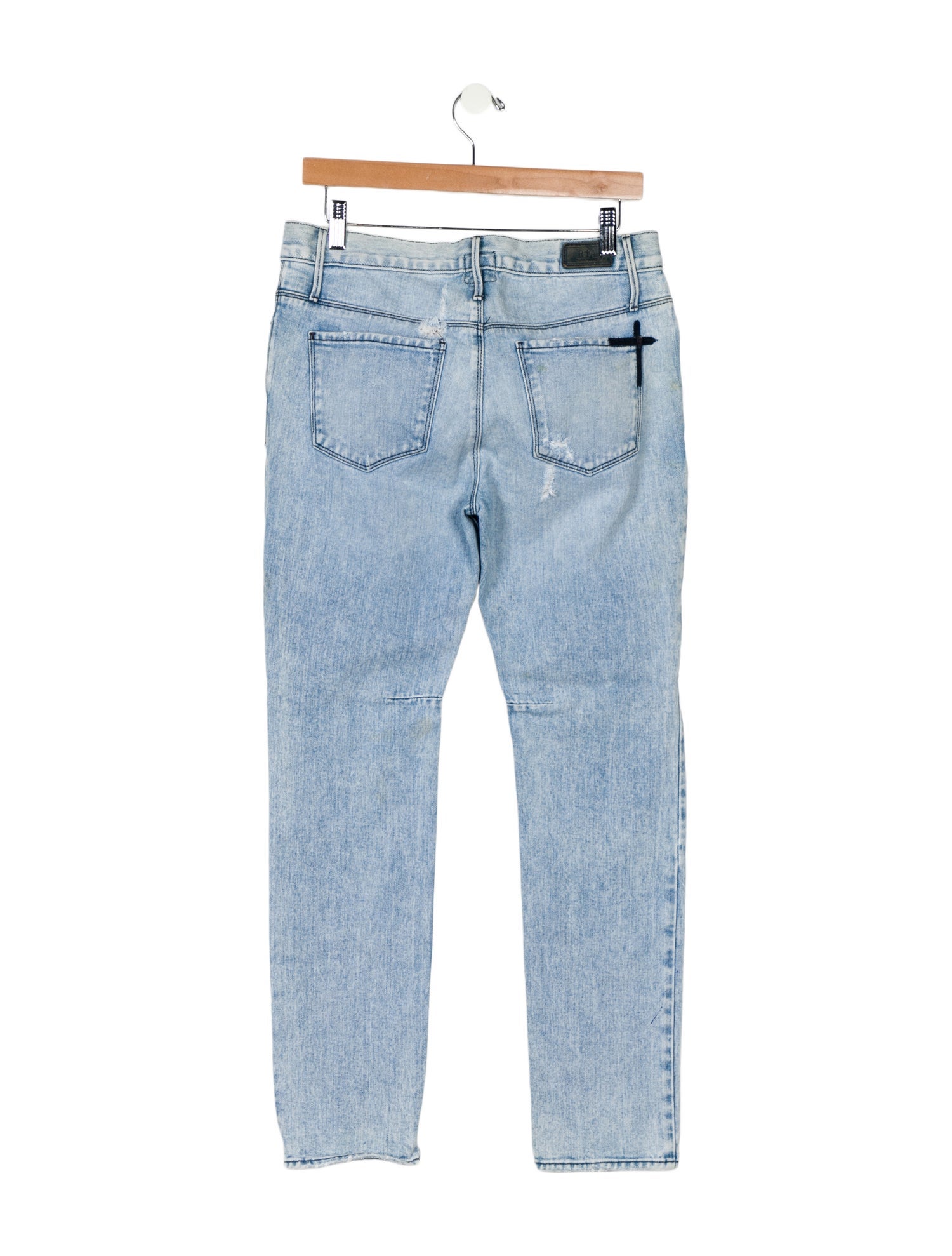 RtA Mid-Rise Straight Leg Jeans