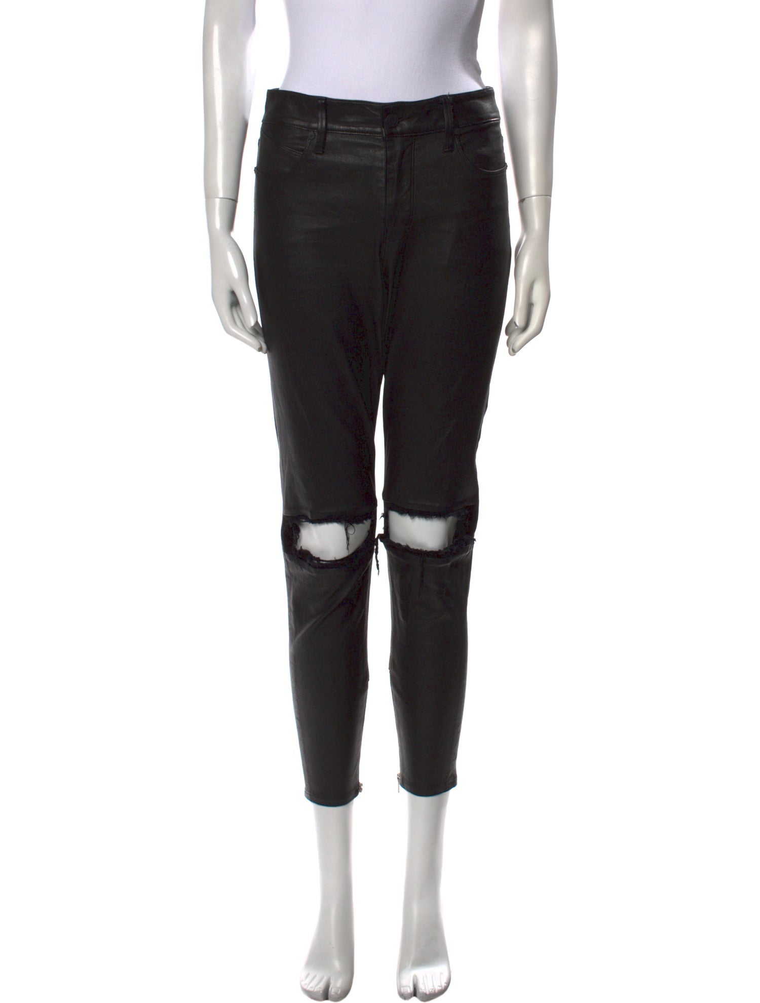 RtA Lambskin Skinny Leg Pants