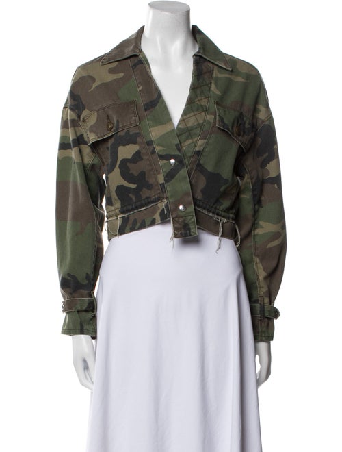 RtA Camouflage Print Denim Jacket