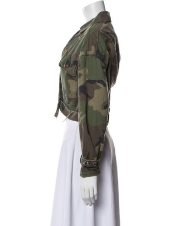 RtA Camouflage Print Denim Jacket