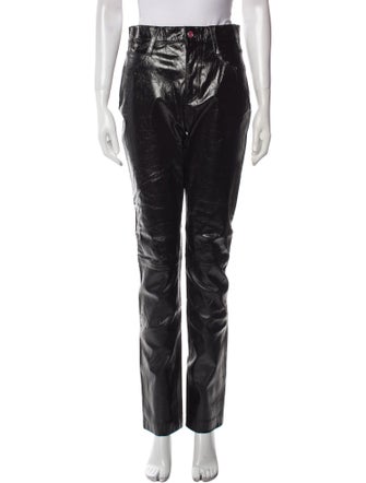 RtA Lambskin Straight Leg Pants