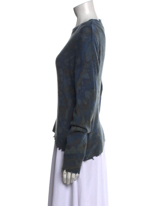 RtA Printed Bateau Neckline Sweater