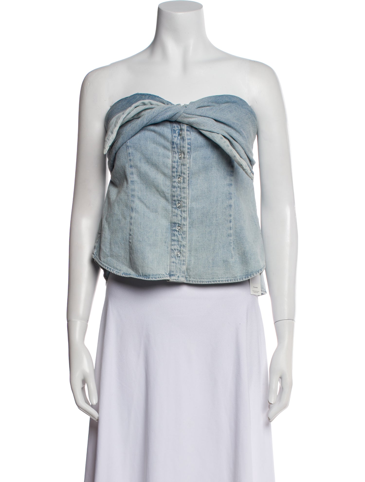 RtA Strapless Crop Top