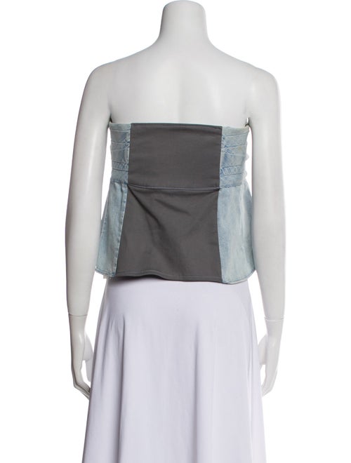 RtA Strapless Crop Top