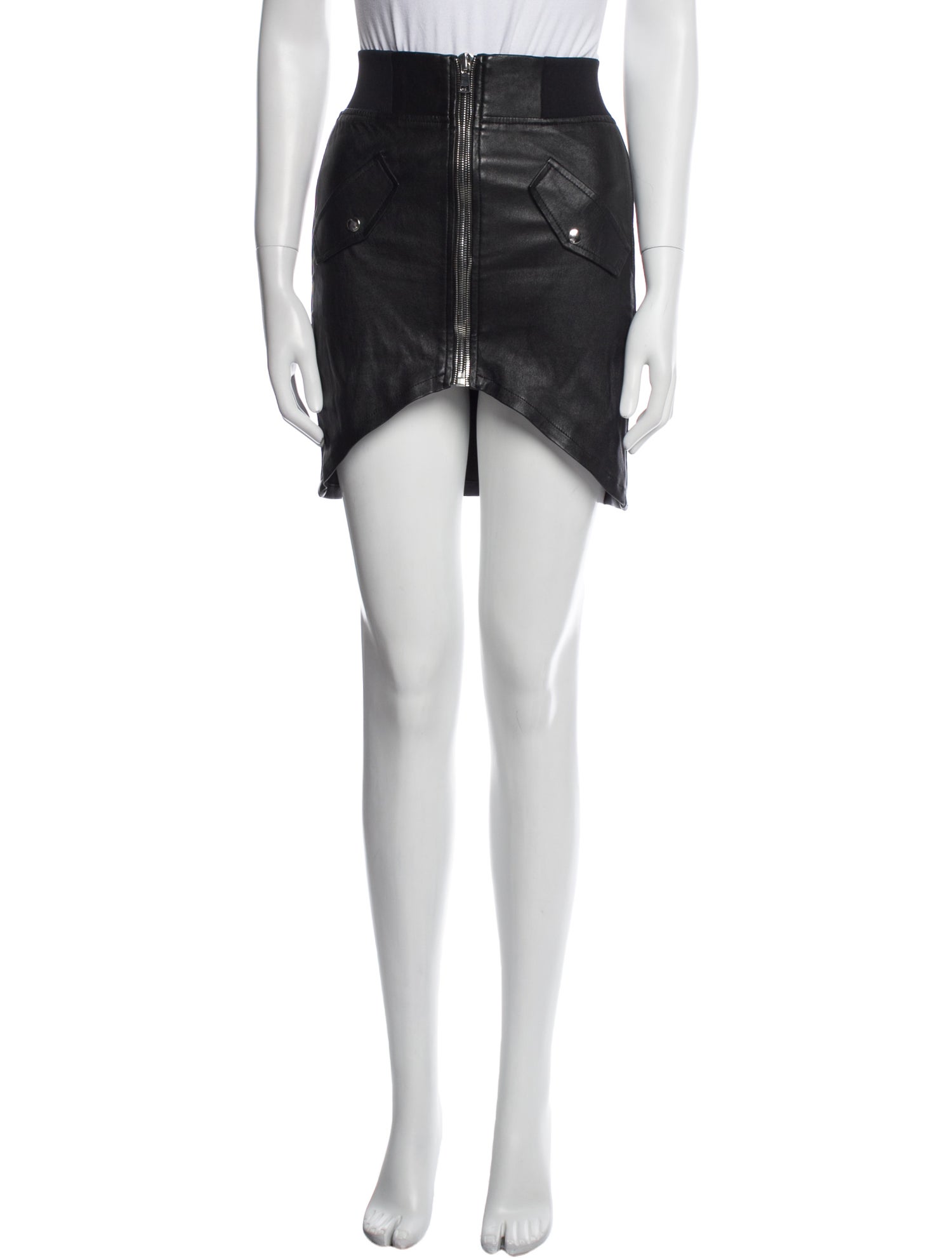 RtA Leather Mini Skirt