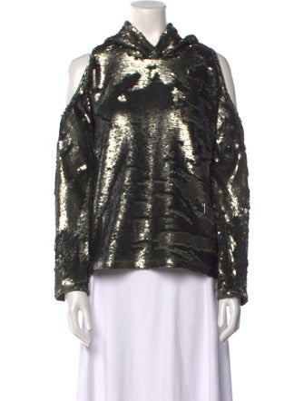 RtA Printed Mock Neck Sweatshirt