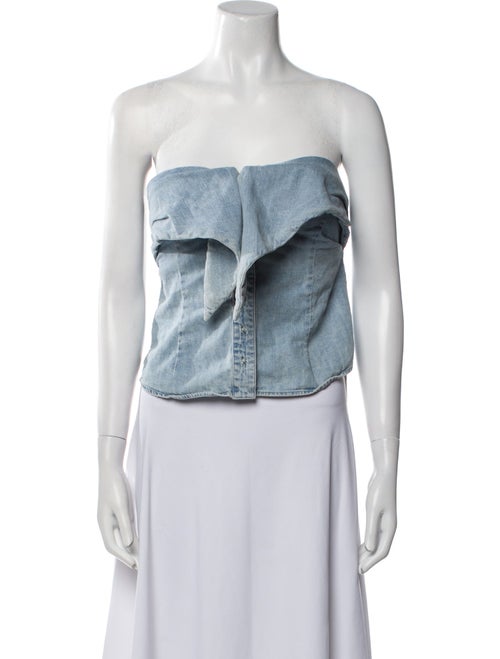 RtA Strapless Crop Top