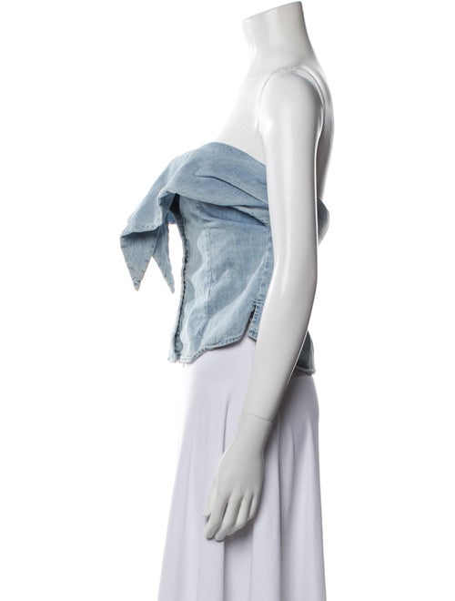 RtA Strapless Crop Top