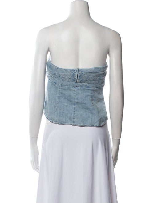 RtA Strapless Crop Top