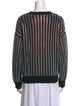 RtA Striped Bateau Neckline Sweatshirt