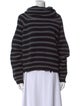 RtA Striped Cowl Neck Sweater