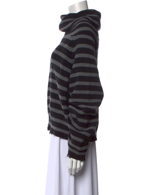 RtA Striped Cowl Neck Sweater