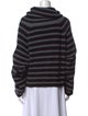 RtA Striped Cowl Neck Sweater