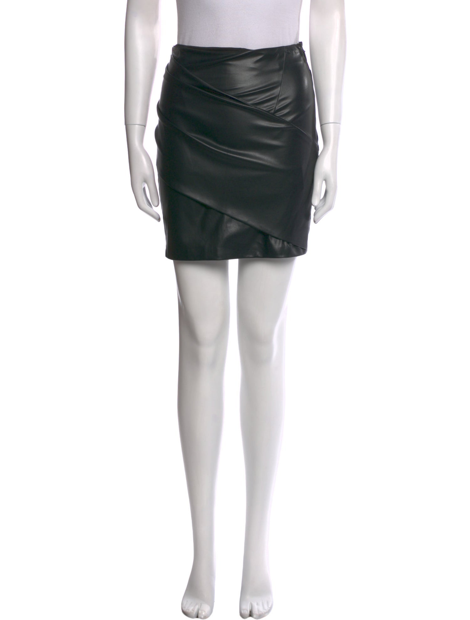 RtA Pleated Accents Mini Skirt