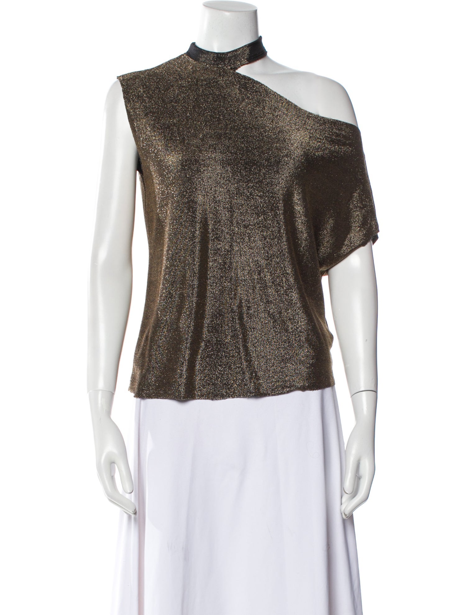 RtA One-Shoulder Short Sleeve Top