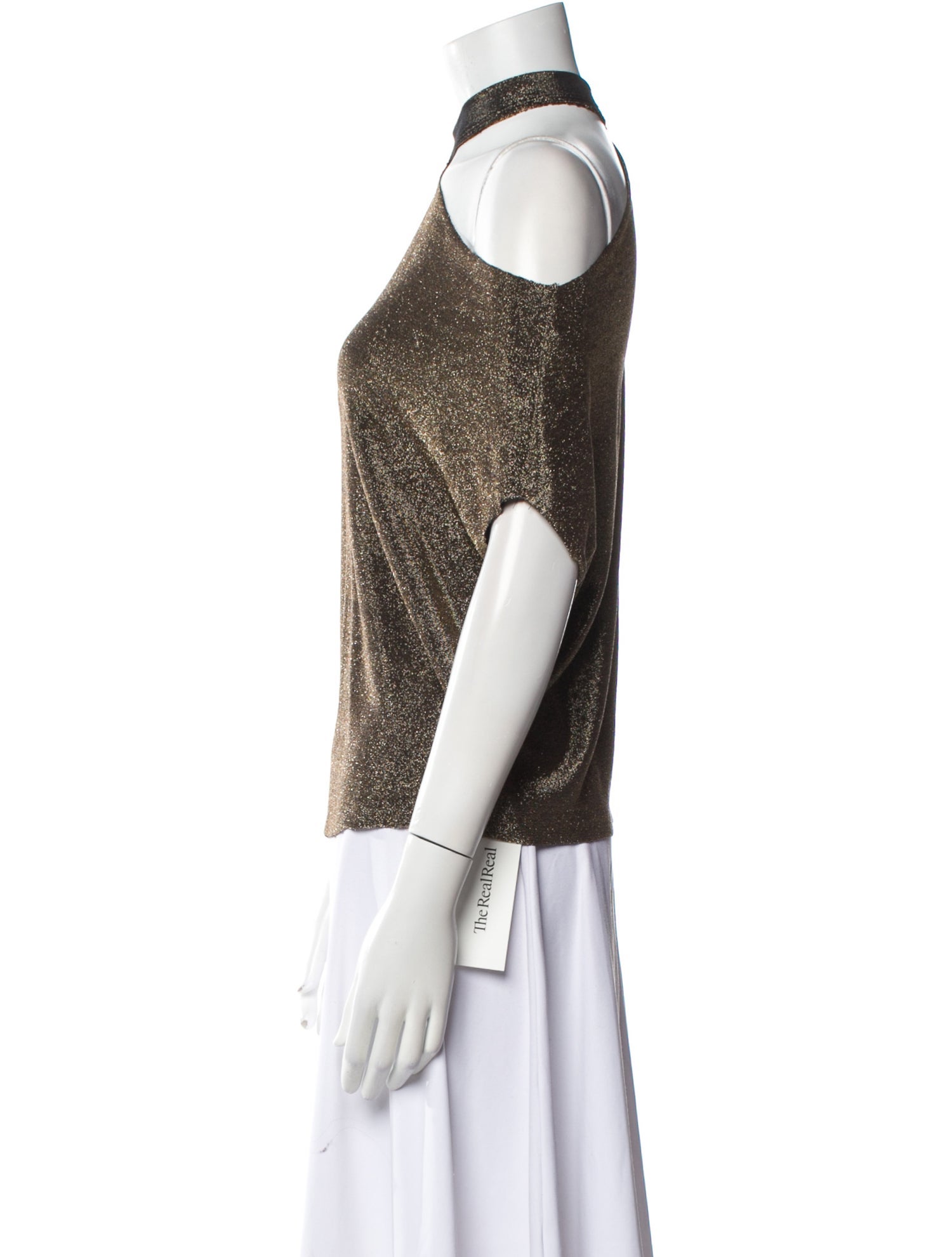 RtA One-Shoulder Short Sleeve Top