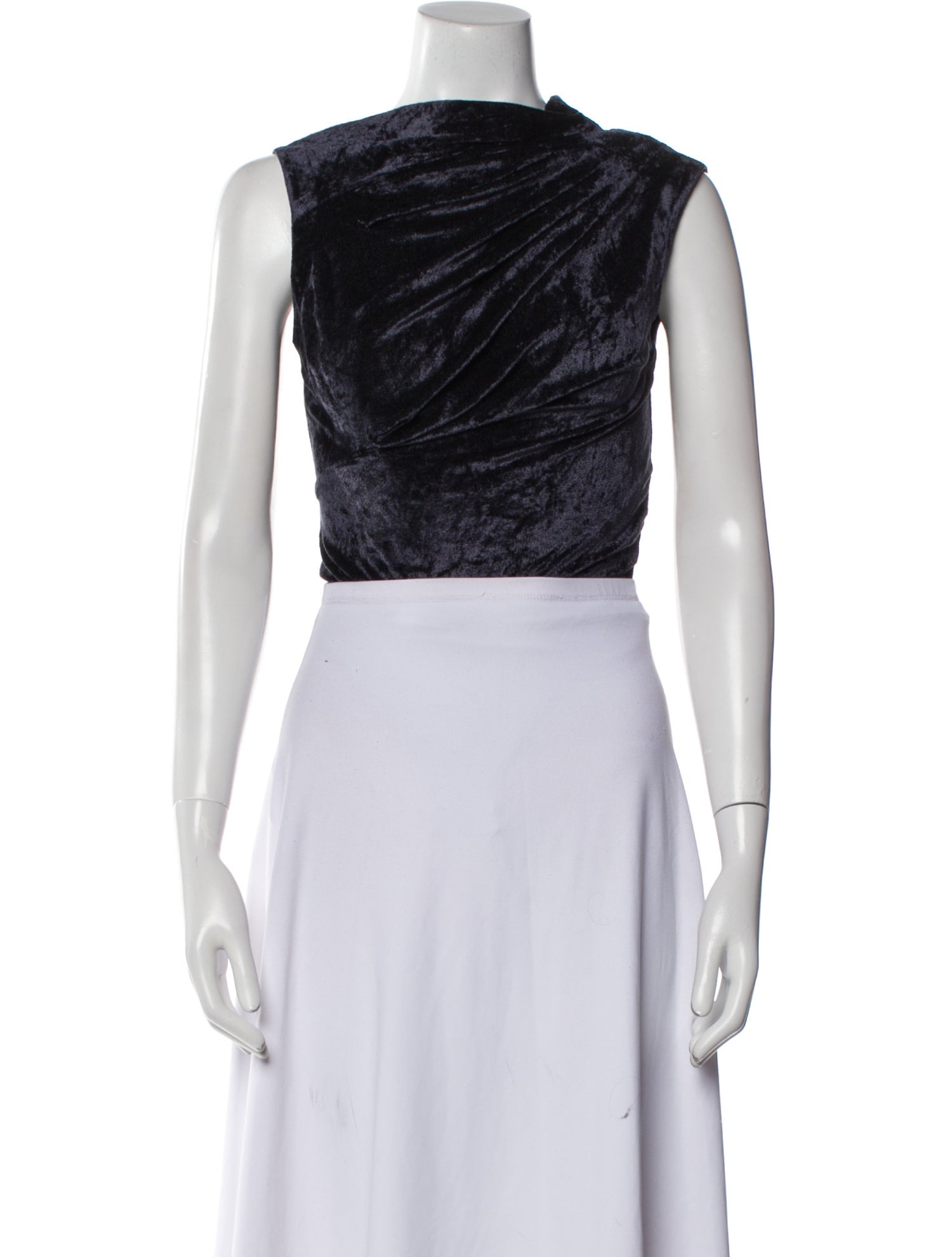 RtA Cowl Neck Sleeveless Crop Top