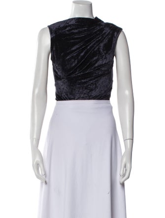 RtA Cowl Neck Sleeveless Crop Top