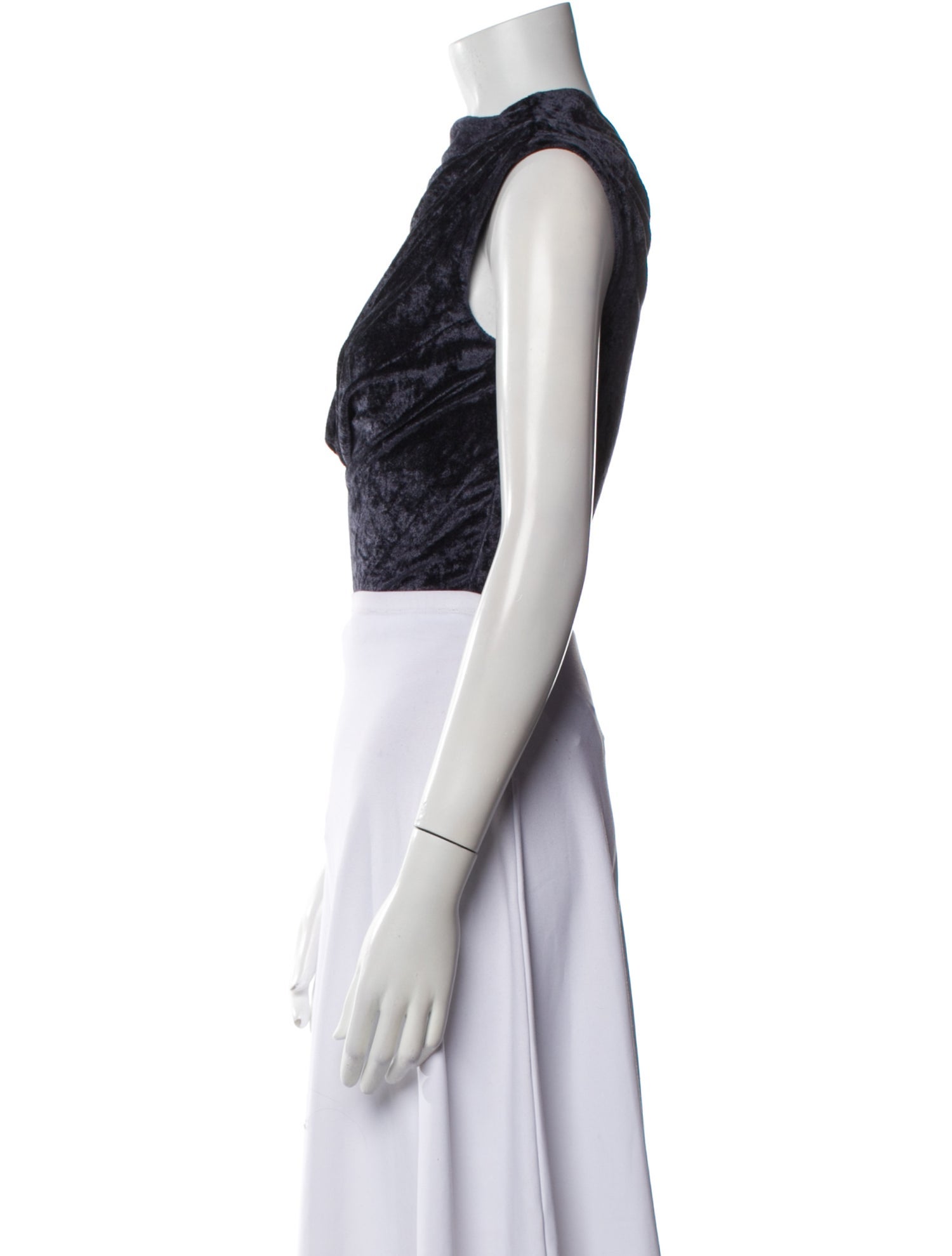 RtA Cowl Neck Sleeveless Crop Top