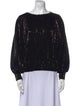 RtA Bateau Neckline Long Sleeve Sweatshirt