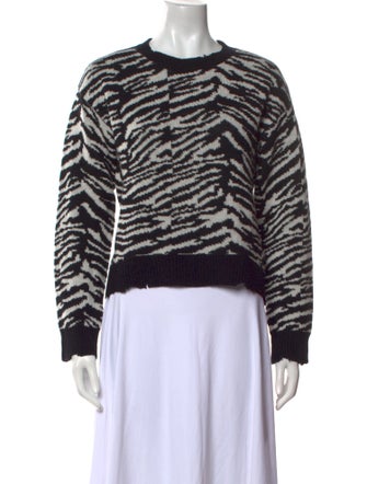 RtA Cashmere Animal Print Sweater