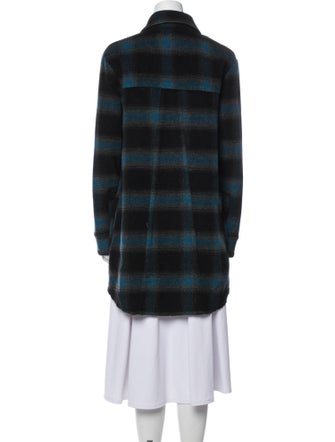 RtA Wool Plaid Print Coat