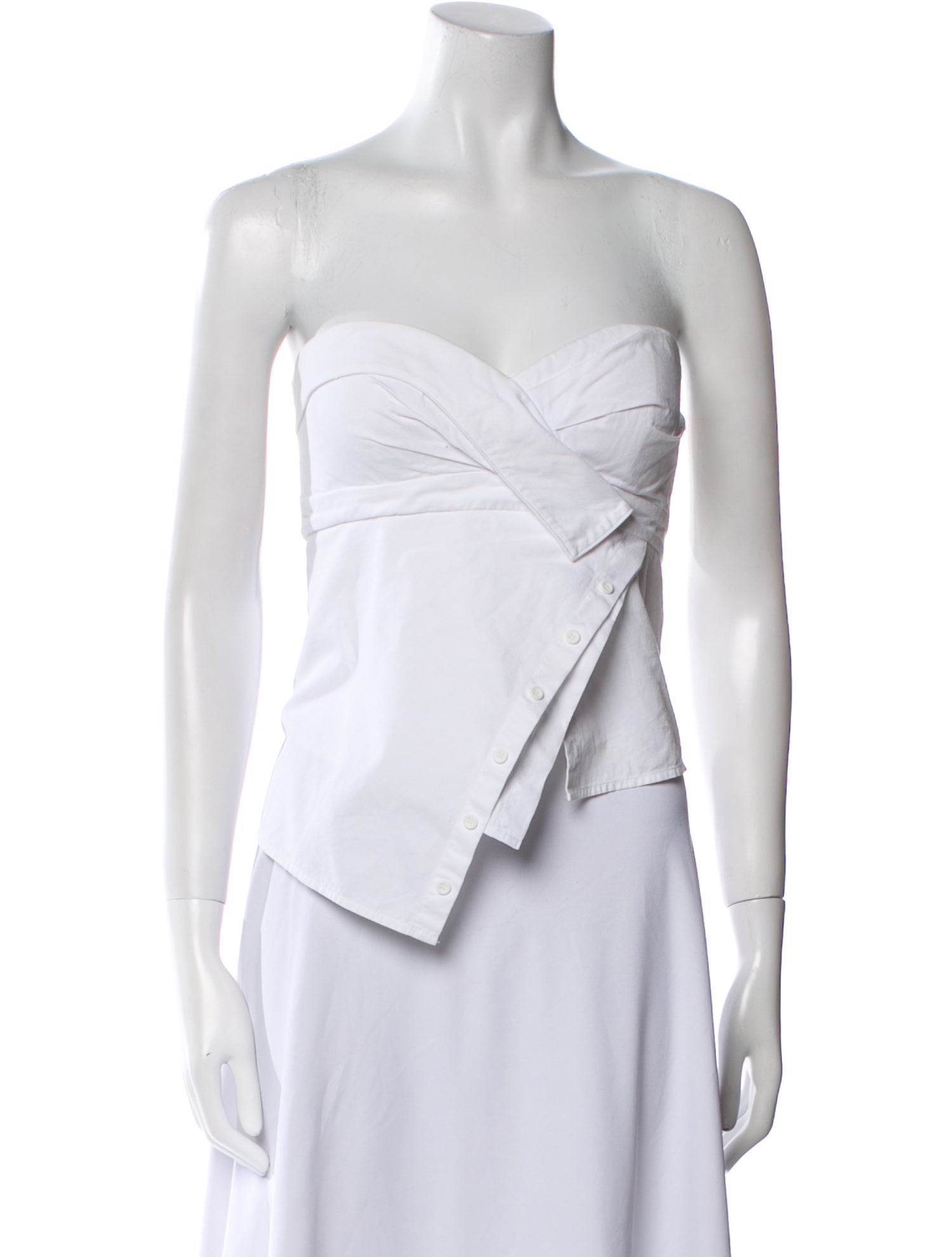 RtA Strapless Crop Top