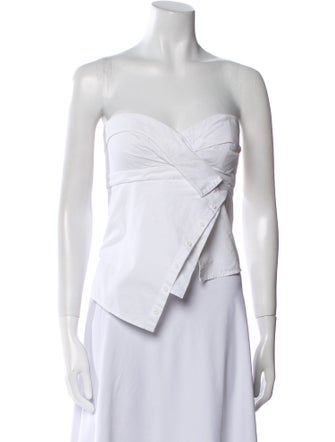 RtA Strapless Crop Top