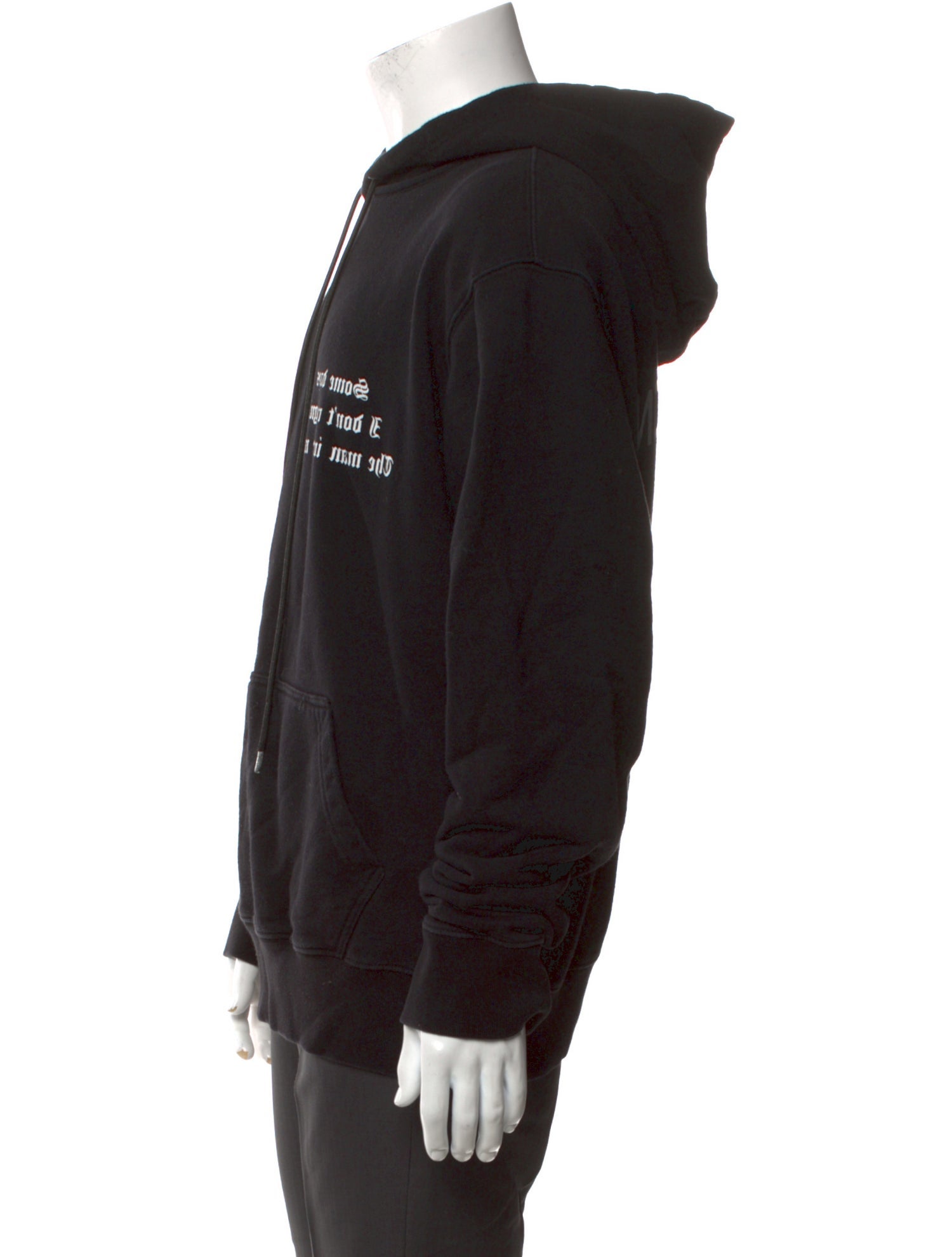 RtA Graphic Print V-Neck Hoodie