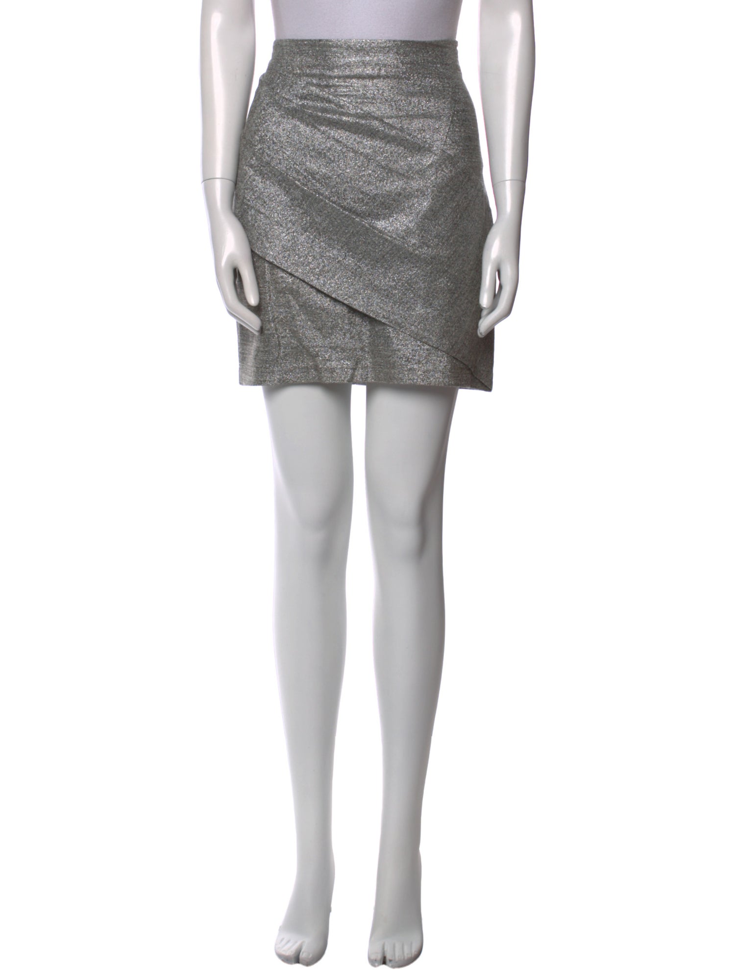 RtA Glitter Accents Mini Skirt