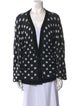 RtA Polka Dot Print V-Neck Sweater