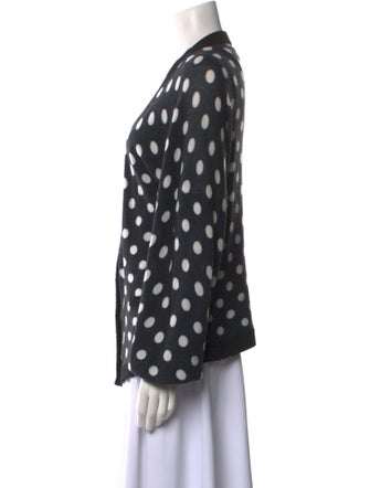 RtA Polka Dot Print V-Neck Sweater