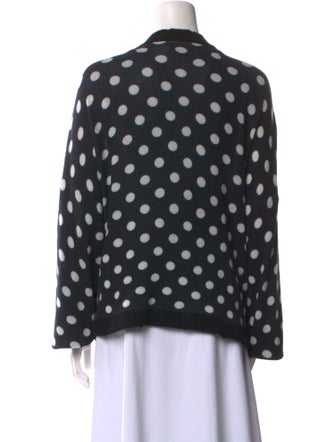 RtA Polka Dot Print V-Neck Sweater