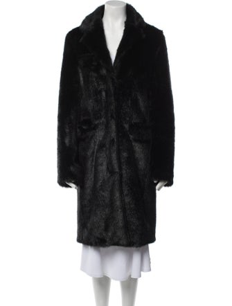 RtA Lamb Leather Faux Fur Coat