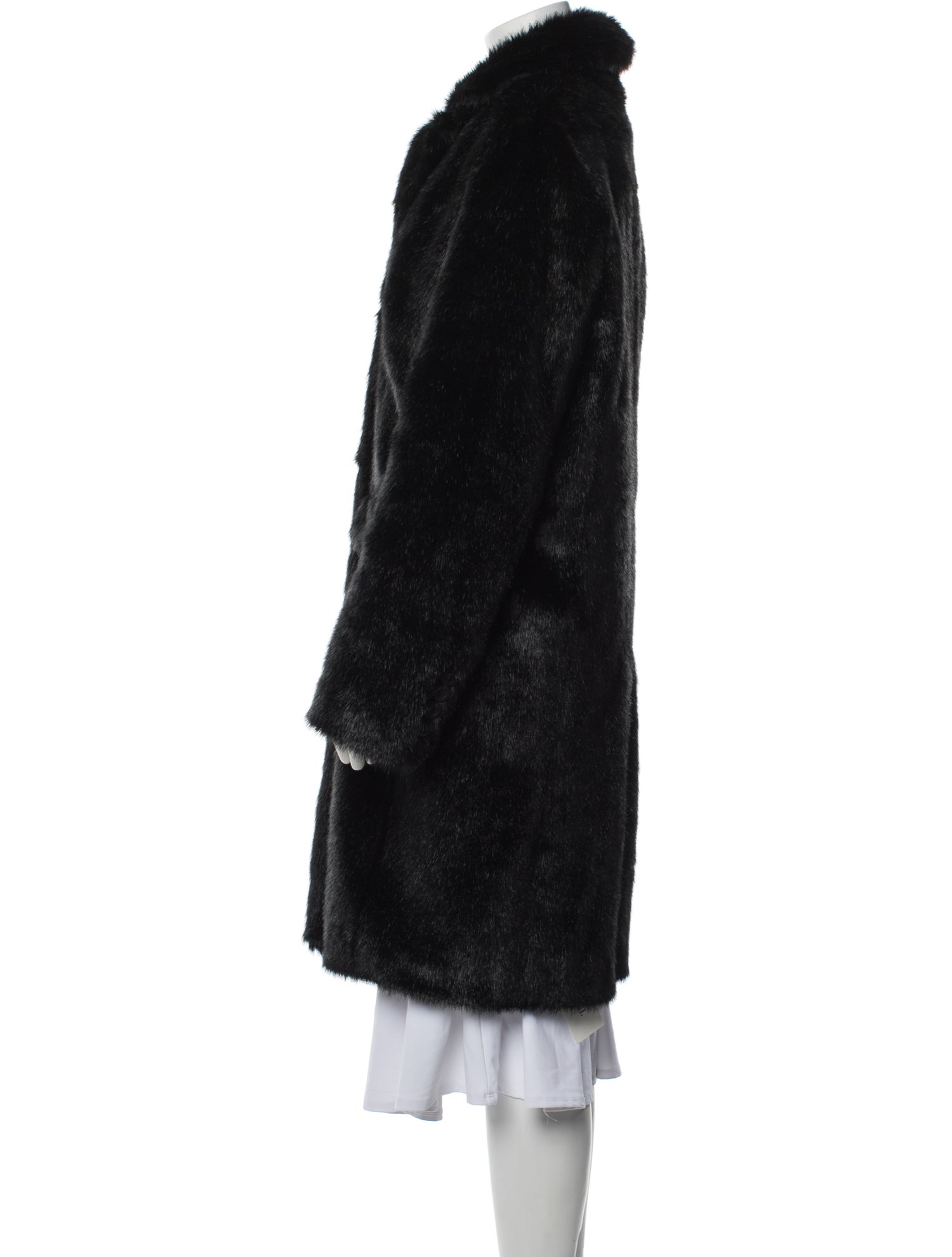 RtA Lamb Leather Faux Fur Coat