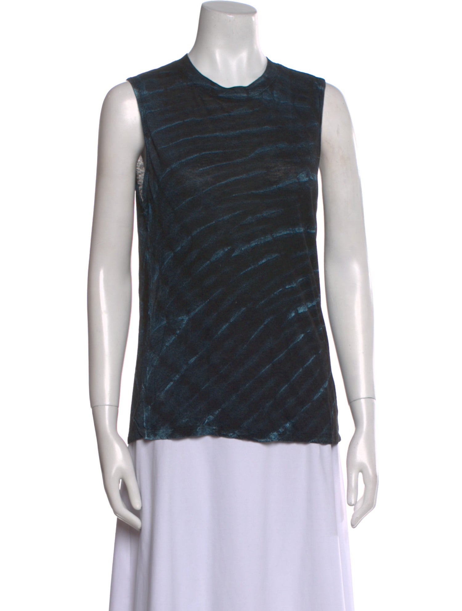 RtA Printed Crew Neck Top