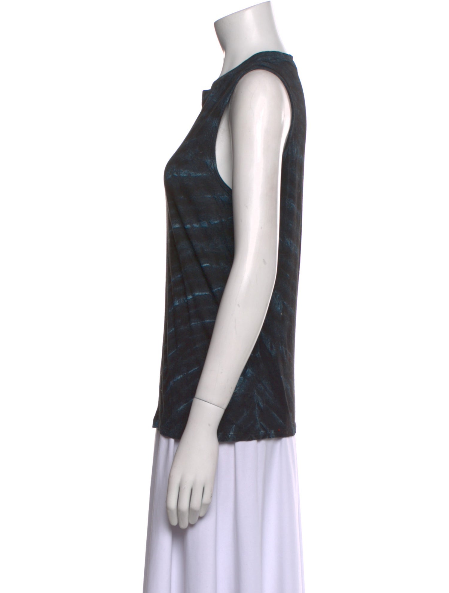 RtA Printed Crew Neck Top