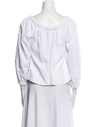 RtA Scoop Neck Three-Quarter Sleeve Blouse