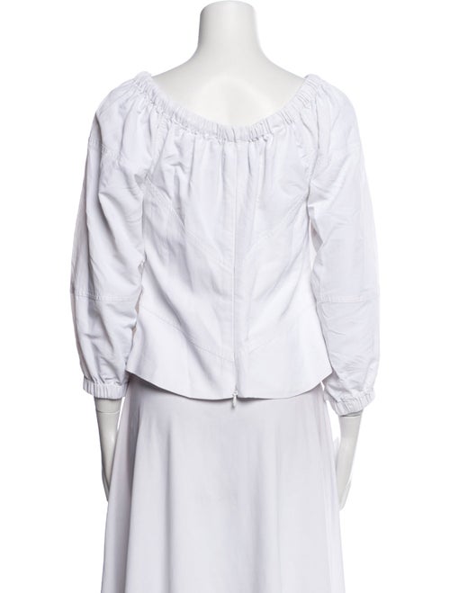 RtA Scoop Neck Three-Quarter Sleeve Blouse